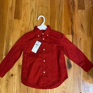 Ralph Lauren button down shirt for little boys size 3/3T brand new